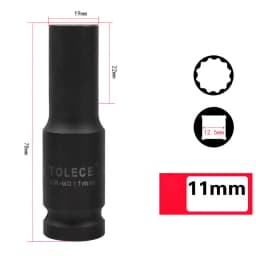 1/2 inch Torx Socket Wrench Head Metric Air Pneumatic Socket Wrench Head 8-41mm Standard Durable Car Auto Truck Repair Tools