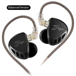 KZ Saga In Ear Earphones Two Different Tuning Music Headphones HiFi Stereo Bass Earbuds Sport Gaming Headset 2PINS Cable