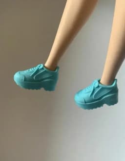 New styles toy shoes high heels flat foot shoes purple for your Tall and curvy BB dolls BBIAB1