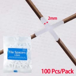 100-500pcs Ceramic Tile Spacer 1/1.5/2/2.5/3/5/8/10mm Cross Tile Leveling System Clips For Floor Wall Laying Construction Tools