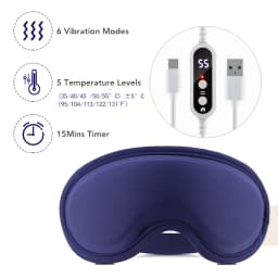 Electric Steam Eye Massager Sleeping Mask Heated Eye Resistant Remover Eye Temperature Massage Relieve Fatigue Office Eye Shade