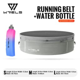 WRELS Waist Bag Invisible Elastic Running Belt Multi-Function Fanny Pack Waterproof Close-Fitting Marathon Waist Belt Bag
