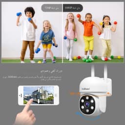 Srihome 2PCS 2MP PTZ WiFi Camera Person Detect Wireless CCTV Video Surveillance Camera Home Security Protection IP Cam