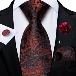 Floral Pink Ties For Men Wedding Party Man Tie Handkerchief Brooch Cufflinks Set Men Accessories Gravata