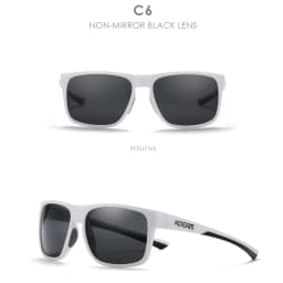 KDEAM Photochromic And Polarized Unisex Sunglasses Square UV400 Shades Mirrored Glasses For Driving Hiking Camping Fishing