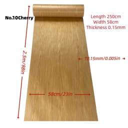 DIY Teak Cherry White Oak Black Walnut Wood Veneer for Cabinet Panels Home Improvement Musical Instrument Decoration