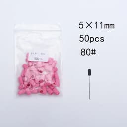50PCS Green Nail Sanding Caps Bands With Rubber Drill Polishing Nail Art Rotating Remove Burrs Manicure Pedicure Accessory Tool