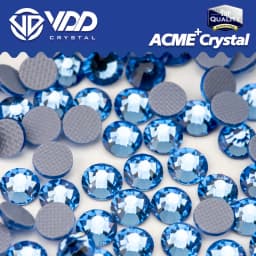 VDD Multi-color ACME+Series Top Quality Glass Hot-Fix Rhinestones Crystal AB Flatback Glitter Strass Stones For Fabric Garment
