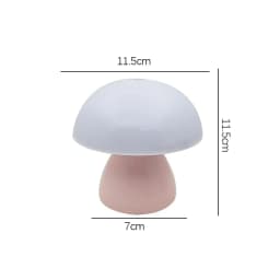 Mushroom Led Table Lamp Charging Touch Desk Coffee Bar, Hotel Bedroom Decoration, Nordic Creative Atmosphere, Small Night Light