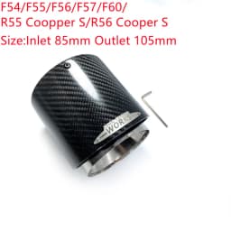 1 Pcs Top Quality Carbon Exhaust Muffler Tips For MINI Cooper S R55 R56 R57 R58 R59 R60 R61 F54 F56 F57 F60 JCW Muffler Pipes
