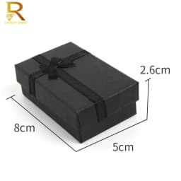 24 pcs High Quality Paper Ring Necklace Set Jewelry Necklace Earrings Rectangular Package Gift Box 5*8*2.5cm