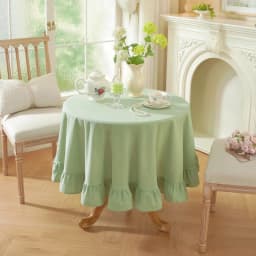 100% Cotton Round Table Cloth Washable Vintage Ruffle Tablecloth For Wedding Party Dining Banquet Decor Living Room Table Cloth