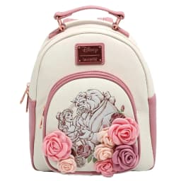 Beauty and Beast Beauty Colorful Glass Mini Backpack Cartoon Double Shoulder Women Portable Backpack