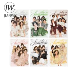 JIANWU Falling Into Summer Series Vintage Character Landscape Material Collage Scrapbook Sticker Creative DIY Journal Stationery