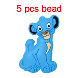 5pcs Silicone Cartoon Beads Pacifier Chain Baby DIY Care Pacify Accessory Adornment