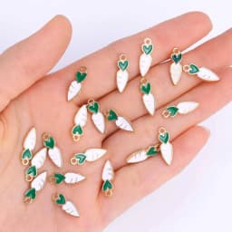 10Pcs 3D Pepper Enamel Alloy Pendant Cute Mini Red Chili Food Charm for Women's Bracelet Earrings DIY Jewelry Making Accessory