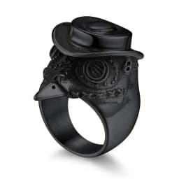 U7 Stainless Steel Big Rings for Man Bird Goat Octopus Shark Serpent Snake Bone Charm Size 7-14 Rock Punk Animal Skull Jewelry