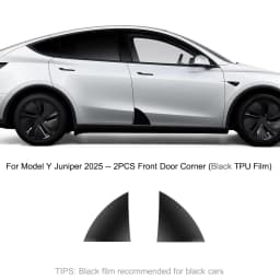 For Tesla Model Y Juniper 2027 Front Door Corner Anti-Scratch Film Rear Door Protective Films Invisible Car Clothing TPU Film
