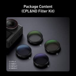 TELESIN CPL ND8 ND16 ND32 UV VND Quick Release Lens Filter for DJI OSMO Action 6 Filter Frame For DJI Action6 Camera Accessories