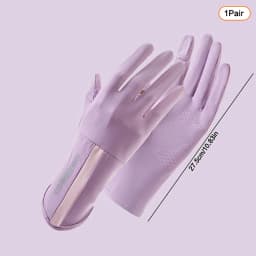 Sunscreen Stretch Women Anti UV Mid-long Breathable Glove For Spring Summer Thin Gloves