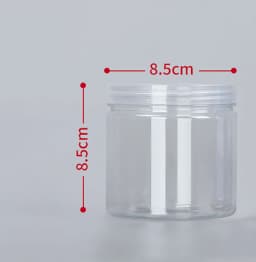 1PC Plastic Packing Bottle PET Clear Empty Seal Bottle Circular Bucket Storage Biscuit Jar Food Grade Sealed Cans Tank Container
