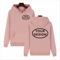 Customized Hooded Sweatshirt With LOGO Printing Embroidery Personalized Photos Casual 100% Pure Cotton And Plush Thick Pullover
