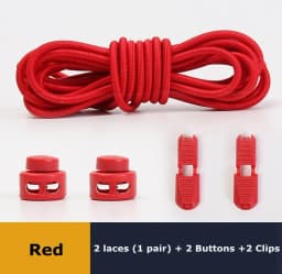 No-Tie Elastic Shoelaces Stretch Laces with Press Lock for All Shoes Quick Wear in 1 Second Hiking Sport Lazy Laces Multi Colors