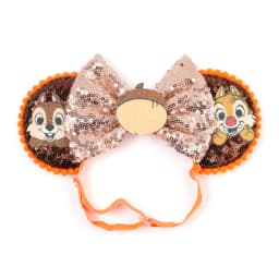 Mouse Ears Adjustable Headband Cartoon Sequin Bows Headband Birthday Party Christmas Princess Cosplay Costume For Women Adult