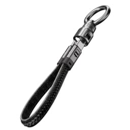 PD 240W Fast Charging Cord Portable Keychain USB C Cable Smooth Leather Lanyard Phone Charm for Travel iPhone Samsung Laptop