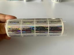 1000pcs SECURITY SEAL, TAMPER EVIDENT Warranty void stickers 20mmX10mm hologram Numbered