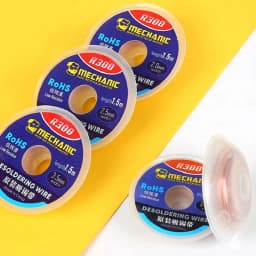 MECHANIC R300 1.0/1.5/2.0/2.5/3.0/3.5/4.0mm Width 1.5m Length Desoldering Braid Welding Remover Copper Solder Wick Wire Cord PCB