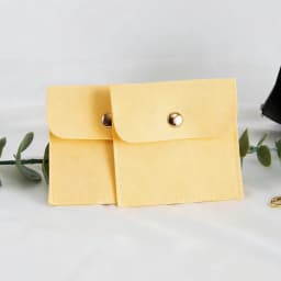 100Pcs Customized Logo 8x8cm Jewelry Microfiber Snap Bag Velvet Envelope Button Pouch Portable Travel Gift Organizer Ring Pocket