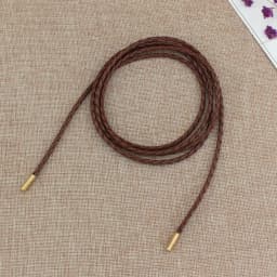 New Round Leather Rope Dresses Coat Decoration String Waist Belt For Women Solid Fashion Long Waist Chain Vintage Waistband