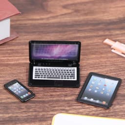 【M】3Pcs/set 1/6 Scale Dollhouse Miniature Mobile Phone Tablet Computer For Dolls