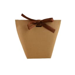 10/20Pcs Blank Kraft Paper Bag White Black Candy Bag Wedding Favors Gift Box Package Birthday Party Decoration Bags With Ribbon