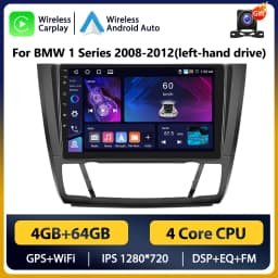 Podofo Car Android Radio Multimedia Player For BMW 1 Series E81 E82 E87 E88 2004 - 2012 Autoradio 2 Din WIFI GPS Player