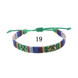 Woven Ethnic Nepal Bracelet Boho Women Men Fabric Thread Rope Hand Wrist Strap Weave Braid Wristband Luck Friendship Knot Bangle