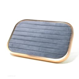 Pink Beige Gray Premium Metal Edge Inside Velvet Jewelry Tray Necklaces Rings Pendants Bracelets Storage and Display Tray