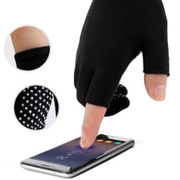 Non-slip Nylon Gloves for Safety Work Outdoor Cycling Breathable Half Finger Gloves Mittens Men Fingerless Touchscreen Gloves