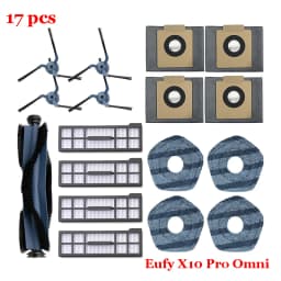 For Eufy X10 Pro Omni Replacement Parts Accessories Roller Side Brush Filter Mop Cloth Rags Pads Dust Bag Vacuum Cleaner Part