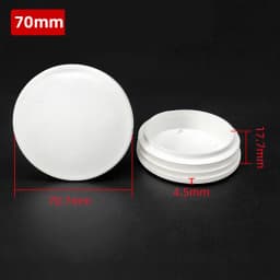 5~100Pcs 13mm~114mm White Round Plastic Blanking End Caps Chair Legs Tube Pipe Inserts Plug Bung Dust Cover Furniture Parts