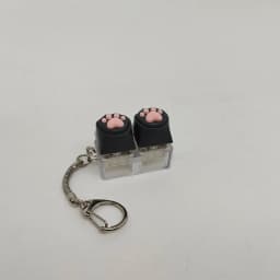 Silicone Soft Cat Claws Keychain Key Ring Pendant Mobile Phone Backpack Pendant Desktop Accessories Decompression Press Tools