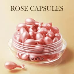 SADOER Snail Rose Essence Milk Moisturizing Capsules Whitening and Nourishing Anti-Wrinkle Skin Care Cosmetics
