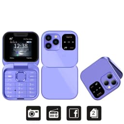 2025 SERVO I16 Pro 4G Mini Fold Mobile Phone Speed Dial Blacklist Flashlight Call Recording 2 SIM Foldable Small Box Cellphones
