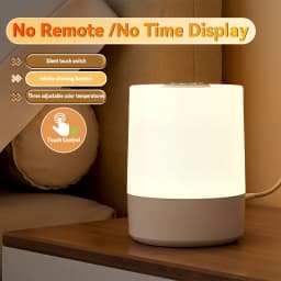 Dimmable Touch Night Light Rechargeable Table Lamp with Remote Control 3 Color Bedroom Bedside Decoration Touch LED Reading Lamp