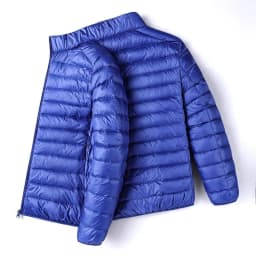 Lightweight down Cotton Jacket Men's Stand Collar Short Style mid Youth Thin Convenient Large Size Hooded Spring Autumn Wear