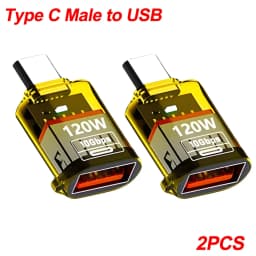 OTG USB C Female To USB A Male Adapter Converter High Speed Transfer for IPhone 16 15 IPad Tablet for Samsung Galaxy Android