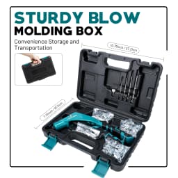 LIBRATON 185PCS Protable Heavy Duty Riveter Set Manual Riveting Tool Set with Shaft Container for Metal, Wood and Plastic