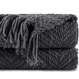 Battilo Chenille Knitted Throw Blanket for Couch Soft Thick Decorative Sofa Blanket Plaid Bed Throws Spring Living Room Decor