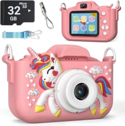 Super Cute Children Camera 1080P HD Toddler Digital Video Camera 2.0-inch Kids Camera with Silicone Cases Toys for Christmas